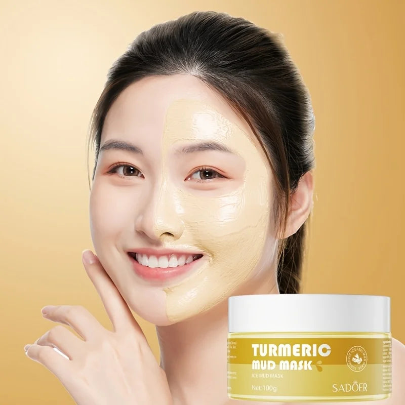 SADOER Turmeric & Ginger Mud Mask – Moisturizing Face Mask