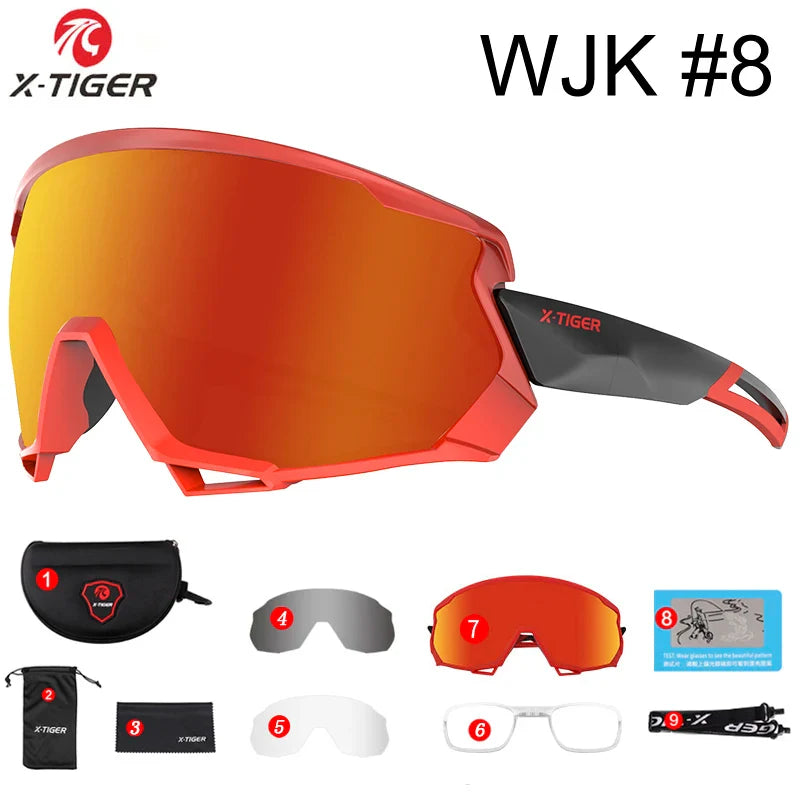 X-TIGER Polarized Sports Sunglasses – 5 Interchangeable Lenses