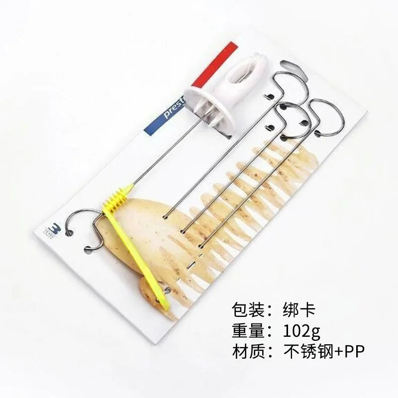 Spiral Potato Slicer Cutter – Stainless Steel Twisted Veggie Tool
