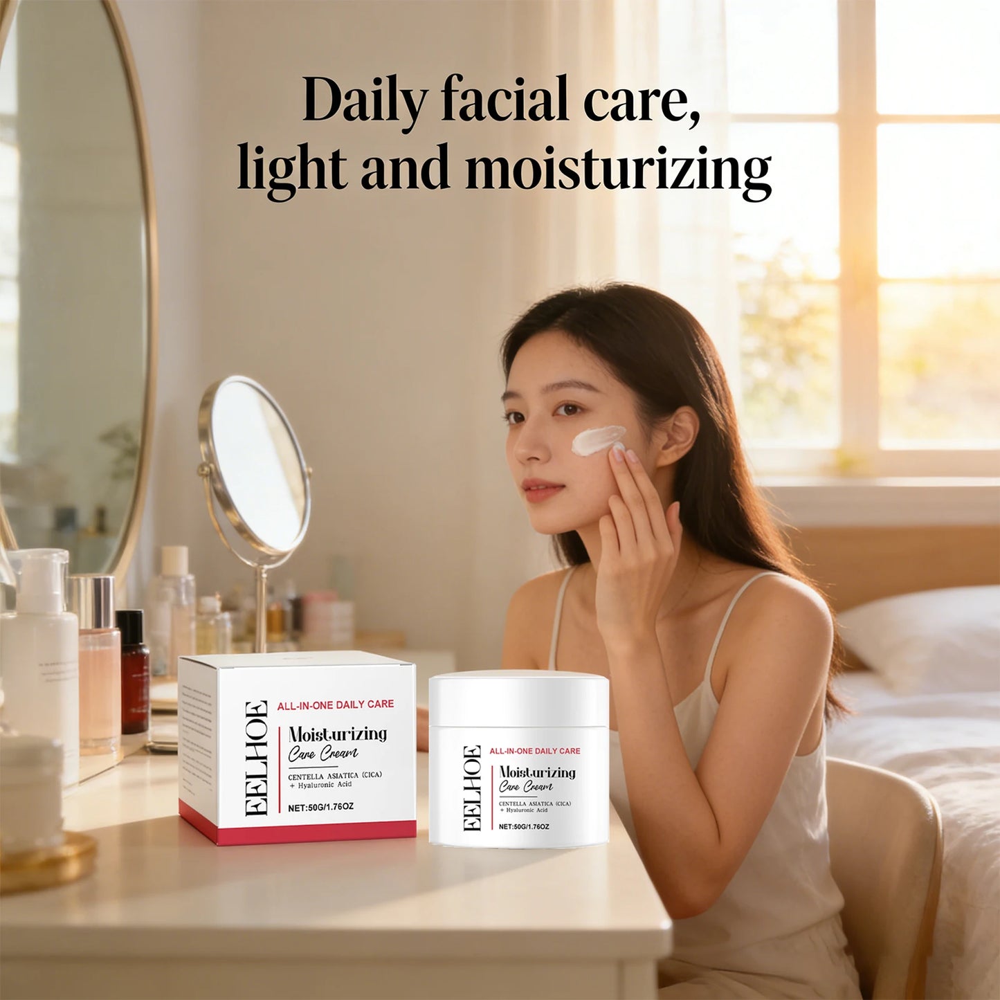 Collagen Firming Face Cream 24h Hydrating Repair Sensitive Skin Brighten Non-sticky Exfoliation Refreshing Hyaluronic Acid Cream Peaceful Pleasures Health and Wellness
