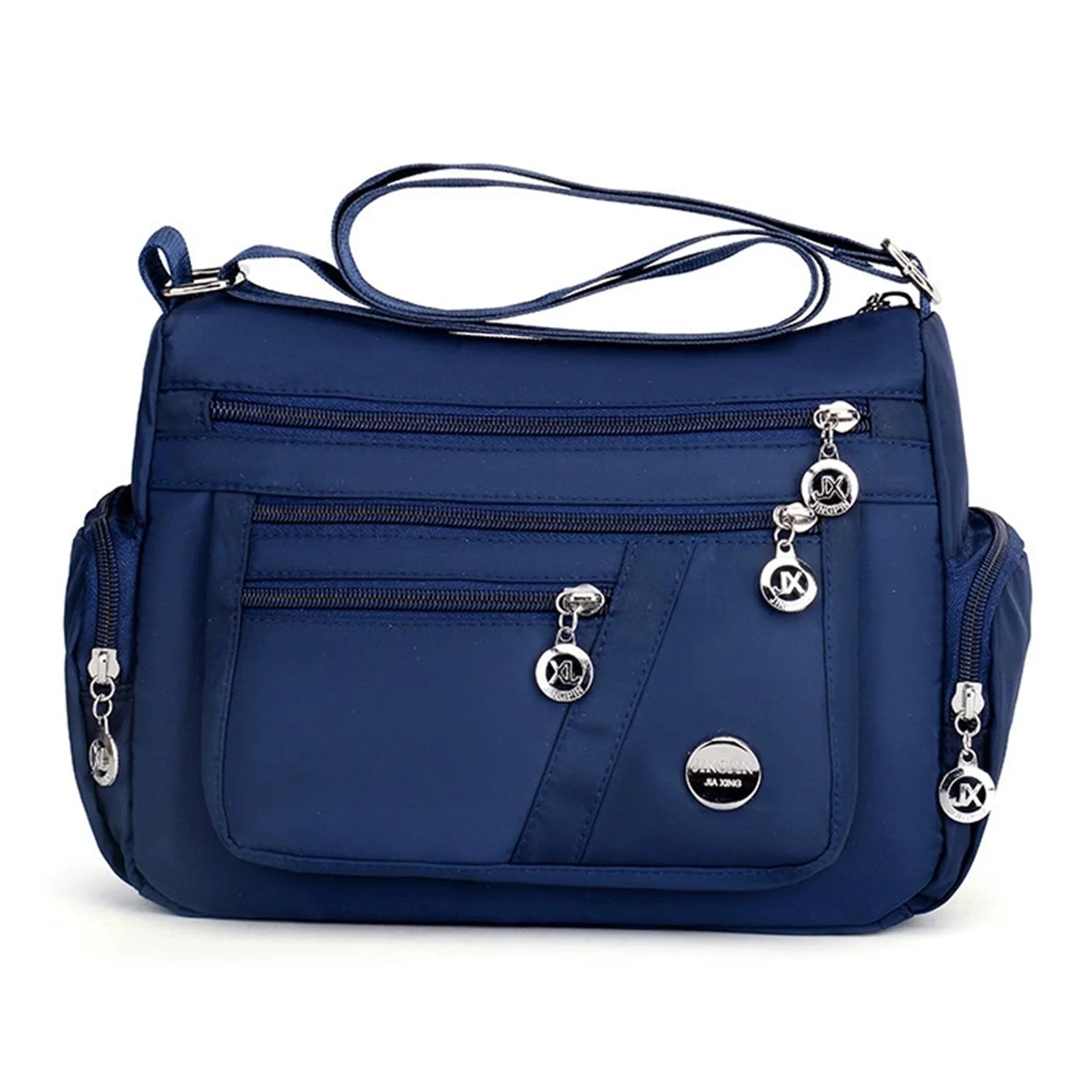 Women's Multi-Layer Shoulder Bag Large-capacity Shoulder Mobile Phone Bag for Shopping Dating Quick Out Peaceful Pleasures Health and Wellness Dark blue