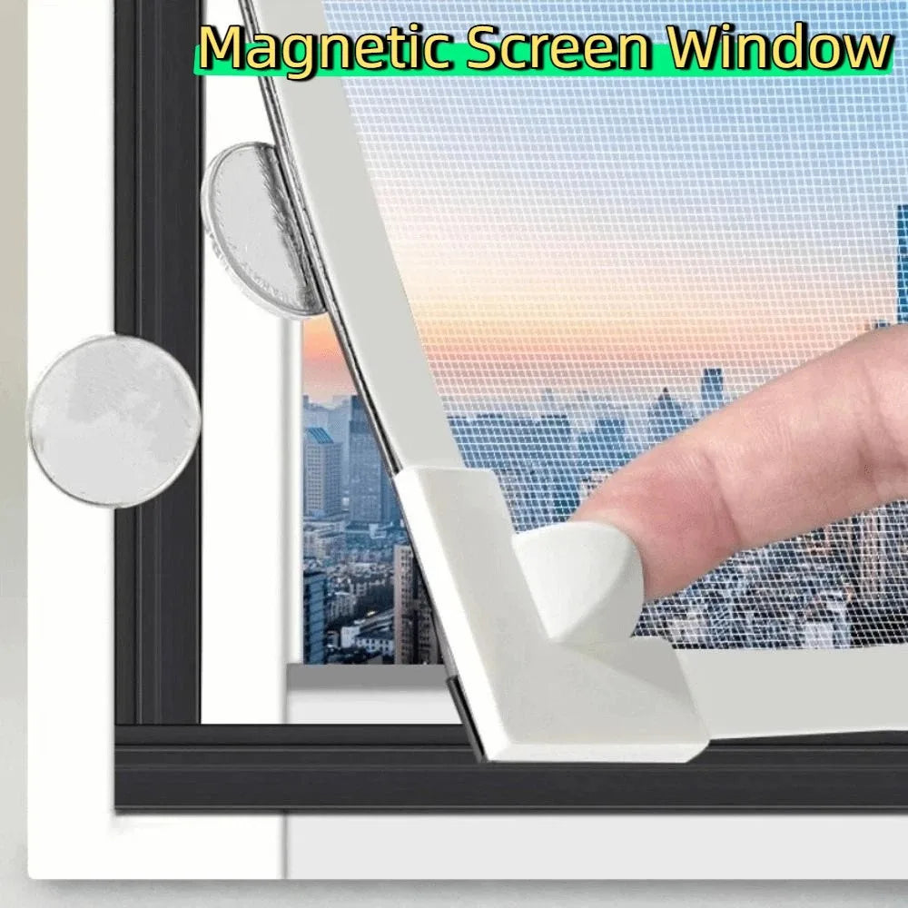 Magnetic Window Screen Mesh – DIY Insect Proof Cuttable Curtain