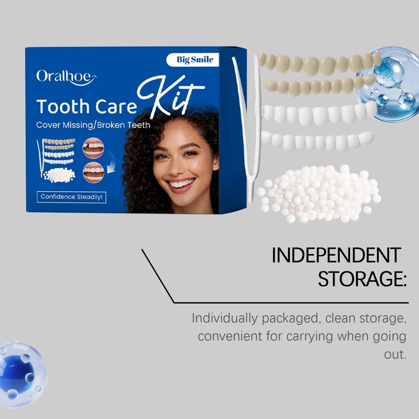 Denture Beauty Kit – Cosmetic Tooth Veneers for a Natural Smile