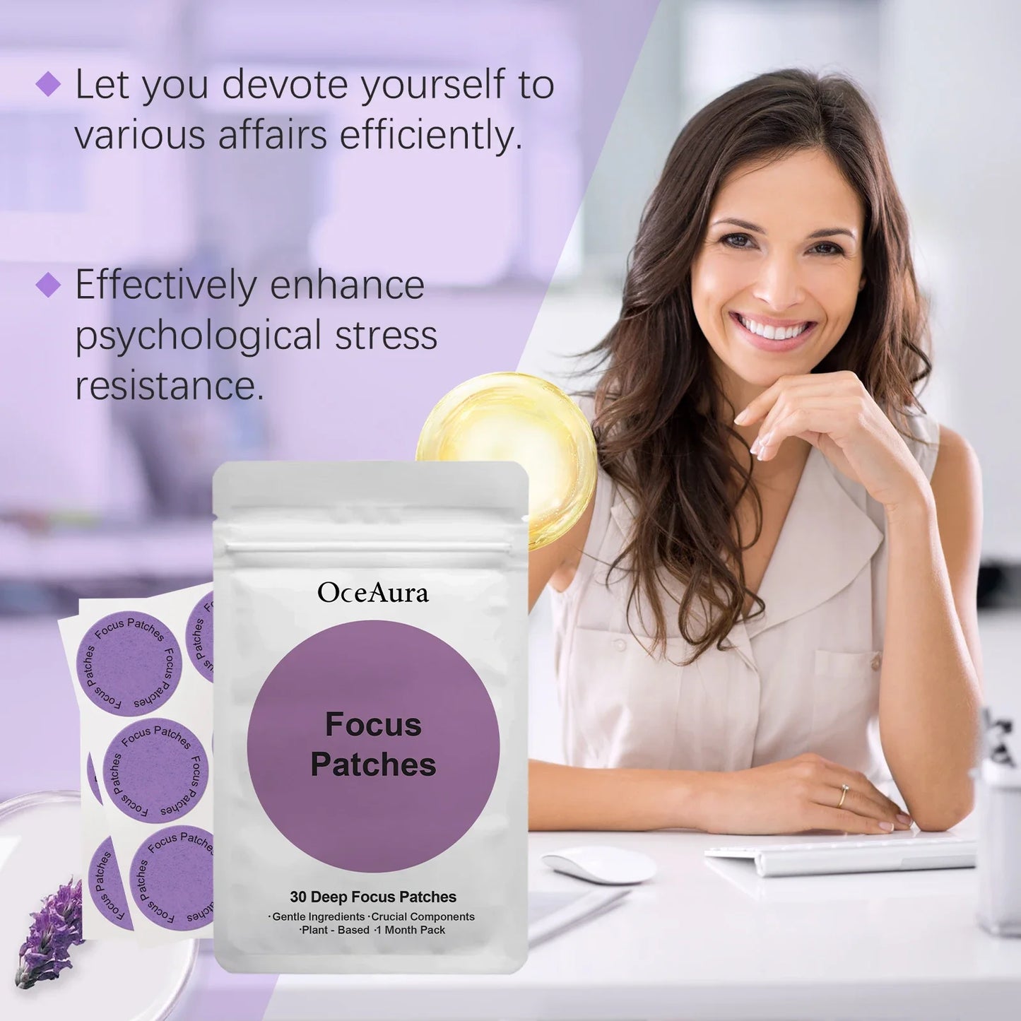 OceAura Slimming Patches – Belly Toning & Detox 30 ct