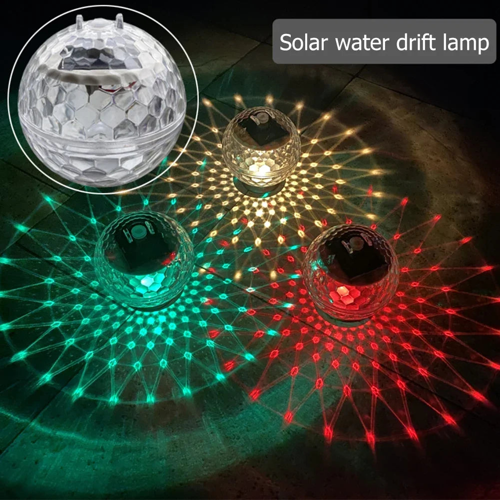 Solar Floating Pool Light – LED Color-Changing Ball IP66 Waterproof Peaceful Pleasures Health and Wellness