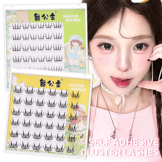 Glue-Free Cluster False Eyelashes | C-Curl Manga Cosplay Lashes Cluster False Eyelashes Peaceful Pleasures Health and Wellness