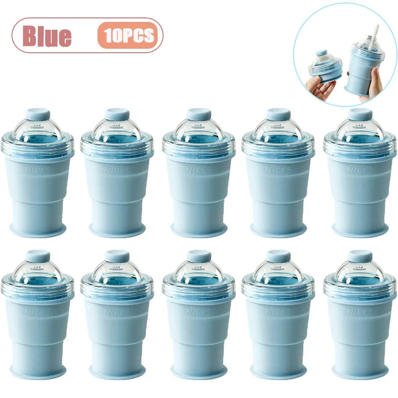 Foldable Silicone Ice Ball Maker Cup – BPA-Free Travel Mug