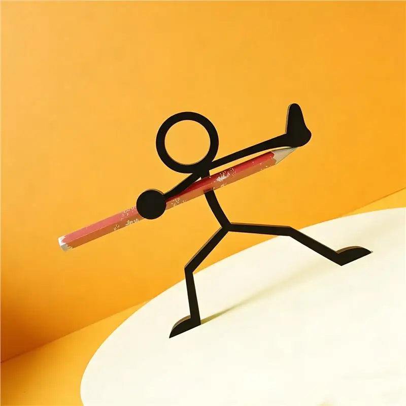 3D Printed Stick Figure Pencil Holder – Desk Organizer Gift