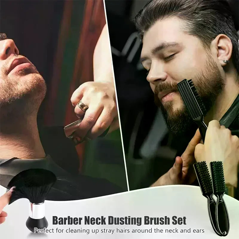 2/3/4pcs Neck Dust Collector Hair Cleaning Brush For Hairdressers Neck Dust Collector Hairdresser Salon Clean Brush Tool Peaceful Pleasures Health and Wellness
