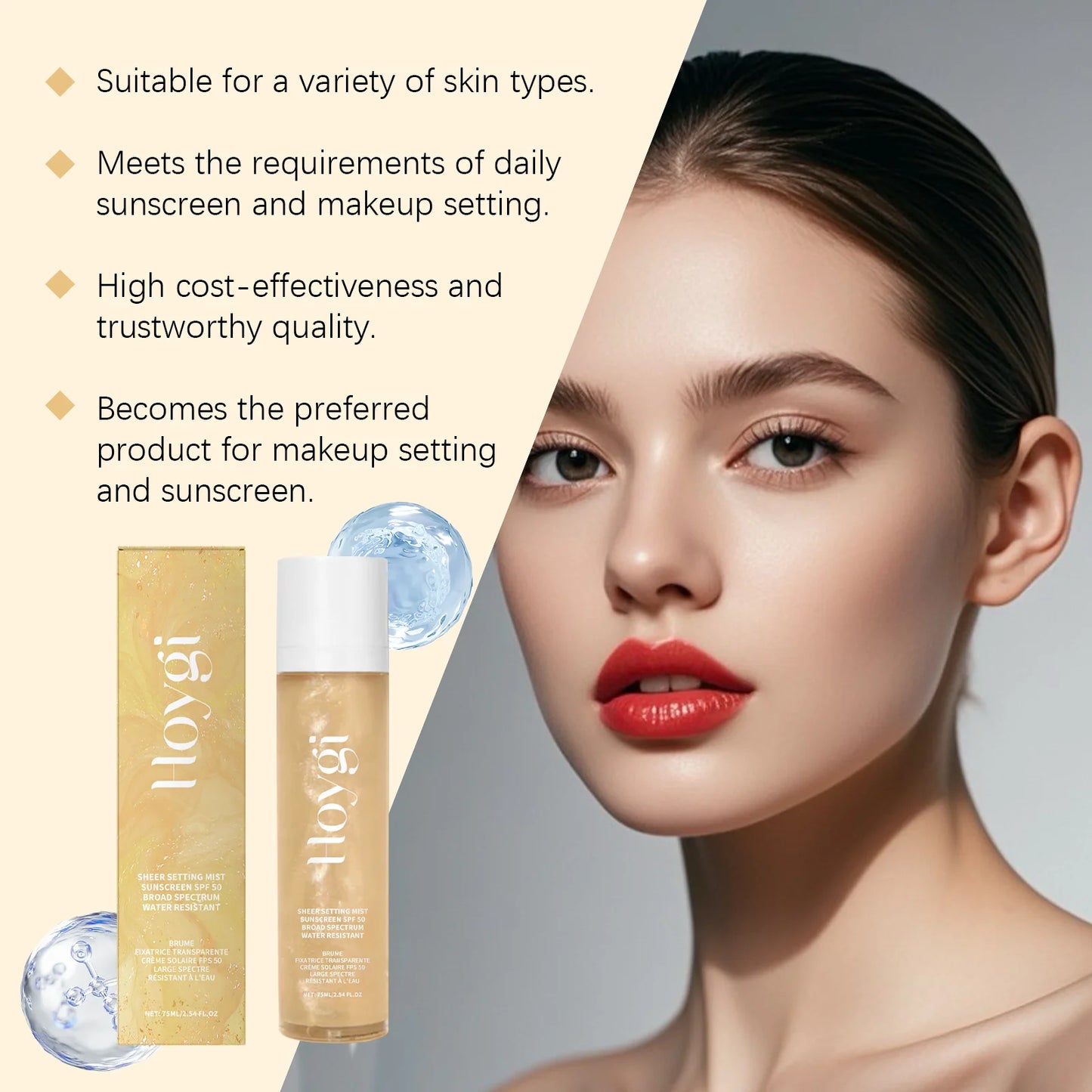 SPF 50+ Makeup Setting Spray – Oil Control & UV Protection Peaceful Pleasures Health and Wellness