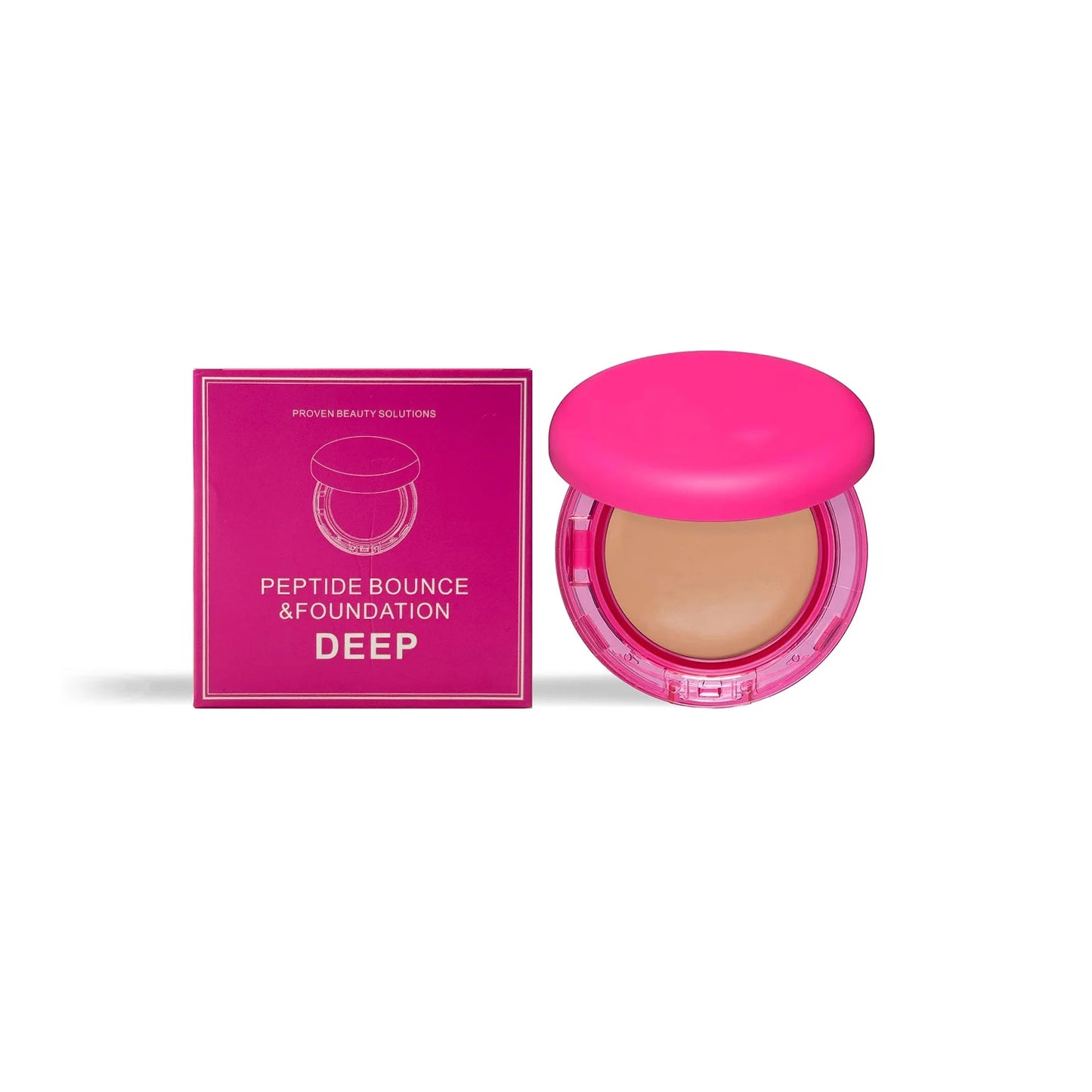 Peptide Bounce Balm Cover Spot Blemishes Waterproof Sweatproof Full Coverage Brighten Whitening Face Oil Control Balm Foundation Peaceful Pleasures Health and Wellness Dark skin tone