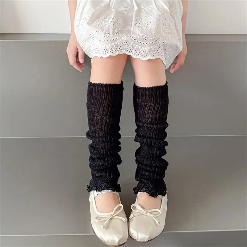 Girls' Ruffled Leg Warmers | Macaron Colors | Kids Ages 3–13