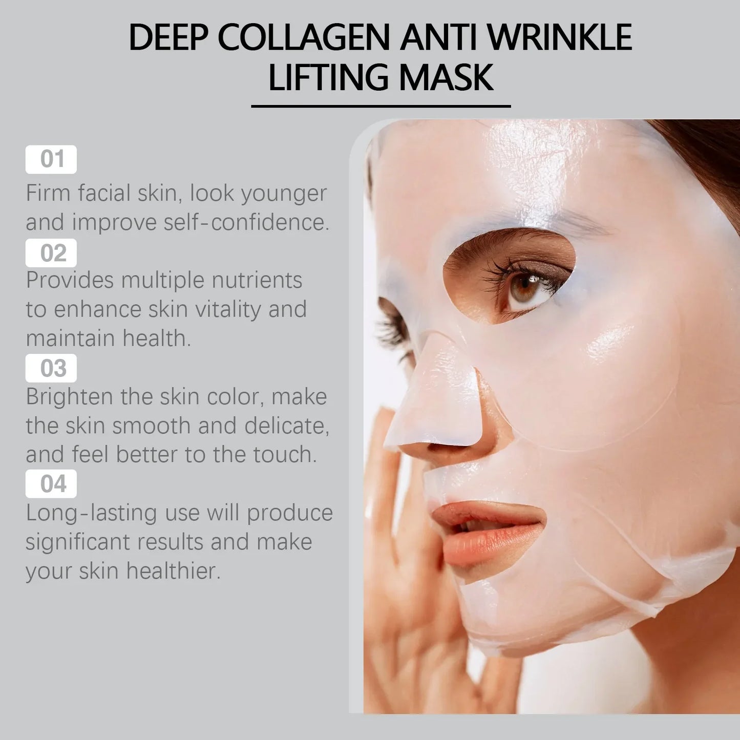 EELHOE Nicotinamide Face Mask – Collagen, Hyaluronic Acid Firming