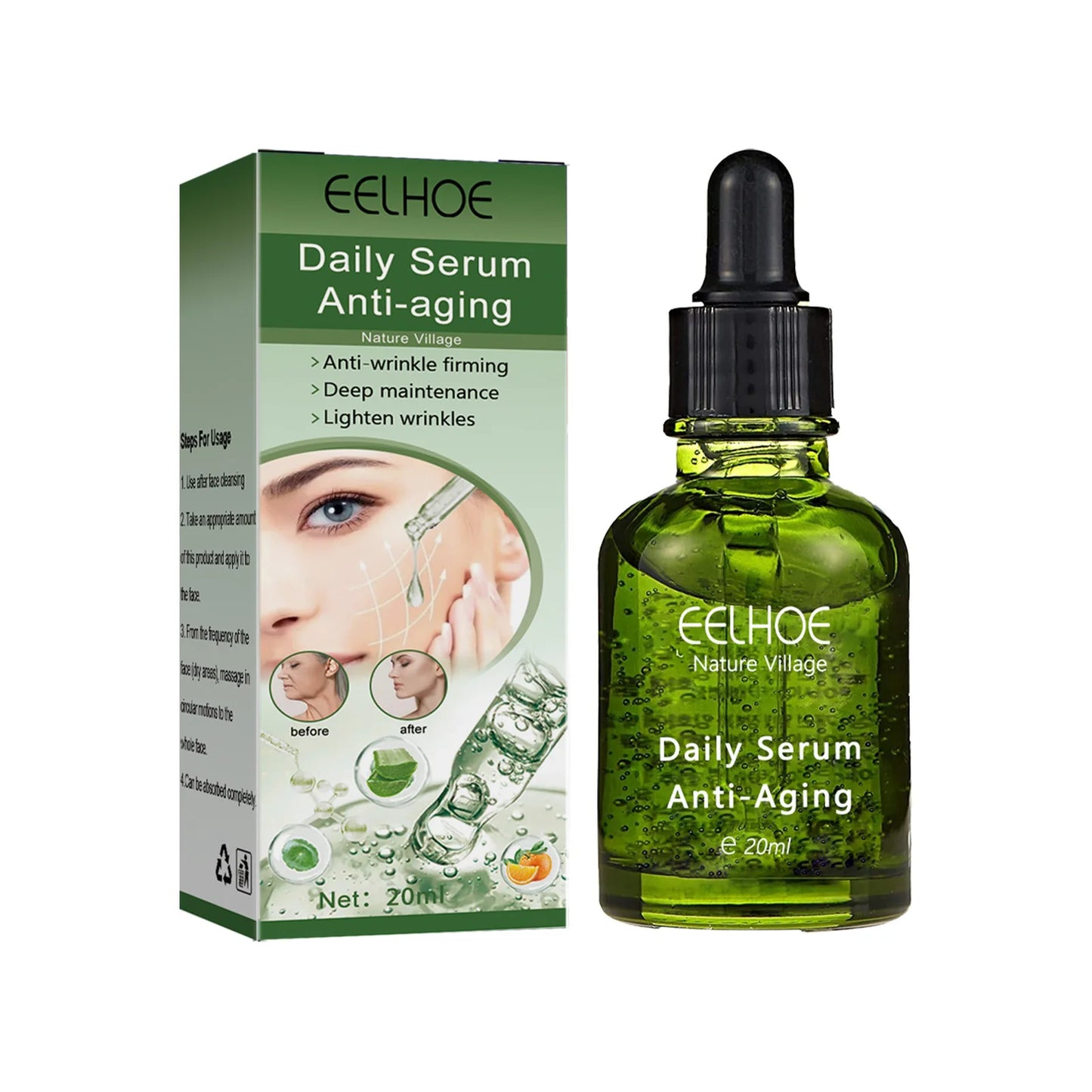 EELHOE Anti-Aging Face Serum | Vitamin C, Collagen & Hyaluronic