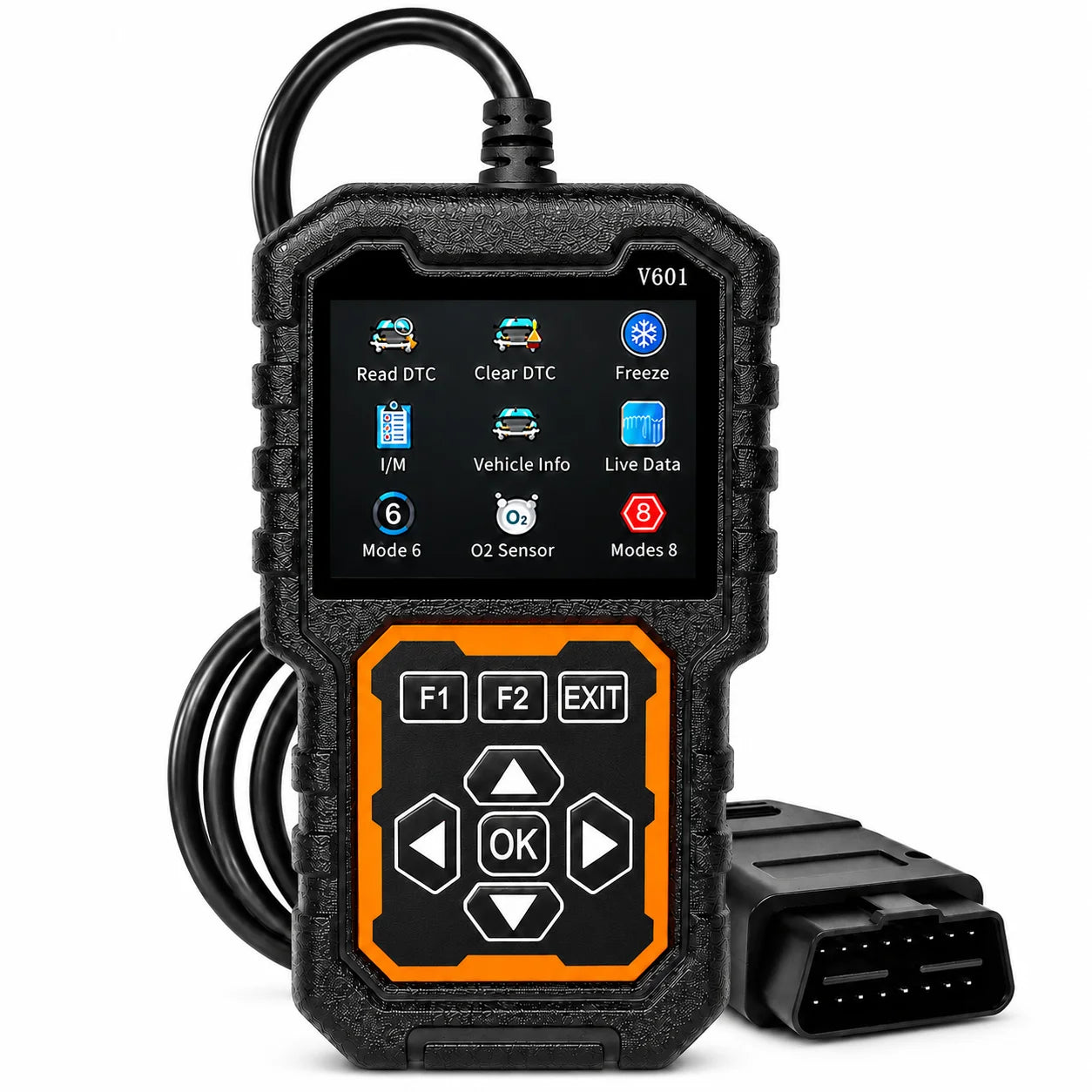 V601 OBD2 Scanner – Color Screen, Live Data & Engine Code Reader Peaceful Pleasures Health and Wellness YELLOW