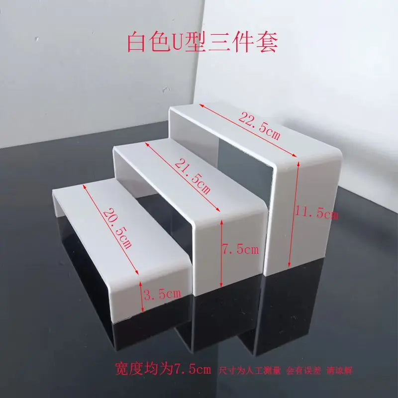 U-Shaped Acrylic Display Stand Set of 3 | Desktop Organizer