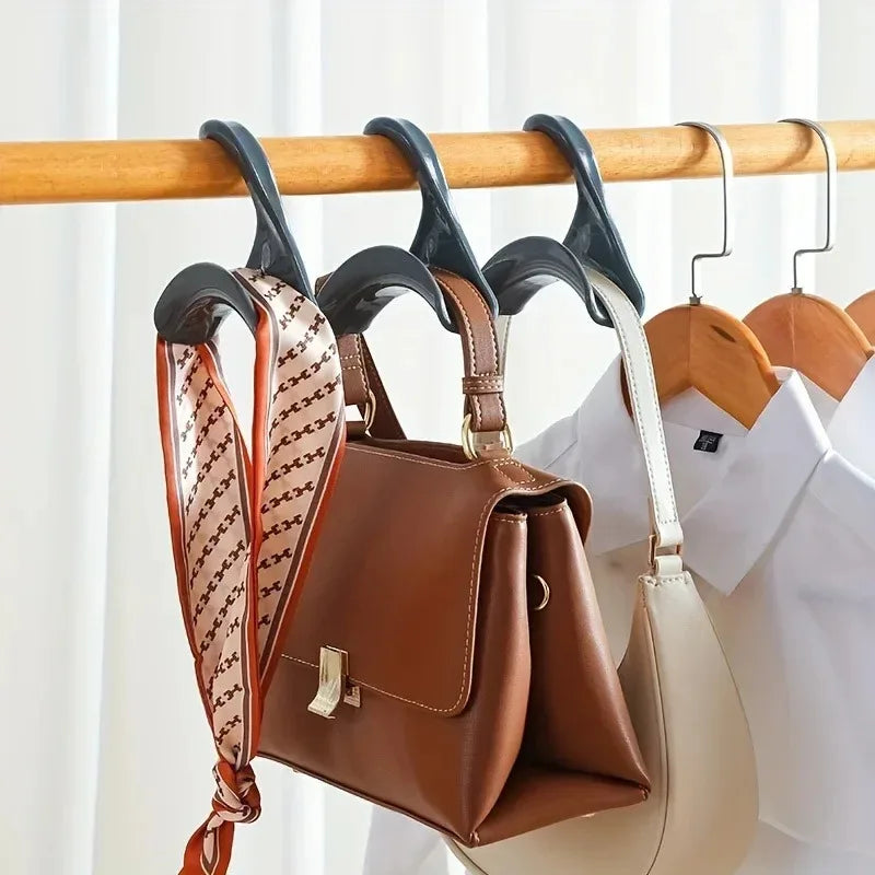 10pcs Widen Multipurpose Hangers Connection Hook Space Saving Hat Silk Scarf Shawls Handbag Hanging Rack Wardrobe Organizer Peaceful Pleasures Health and Wellness