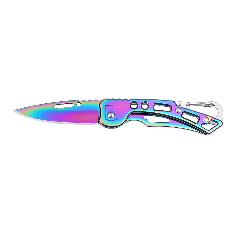 Folding Pocket Knife Stainless Steel Survival Hunting Camping Fishing Portable Fruit Carrying Outdoor Tools Survival Hand Tools Peaceful Pleasures Health and Wellness 1pc