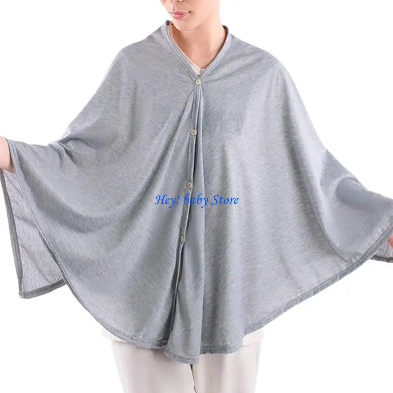 Breathable Cotton Nursing Cover – Adjustable Breastfeeding Shawl