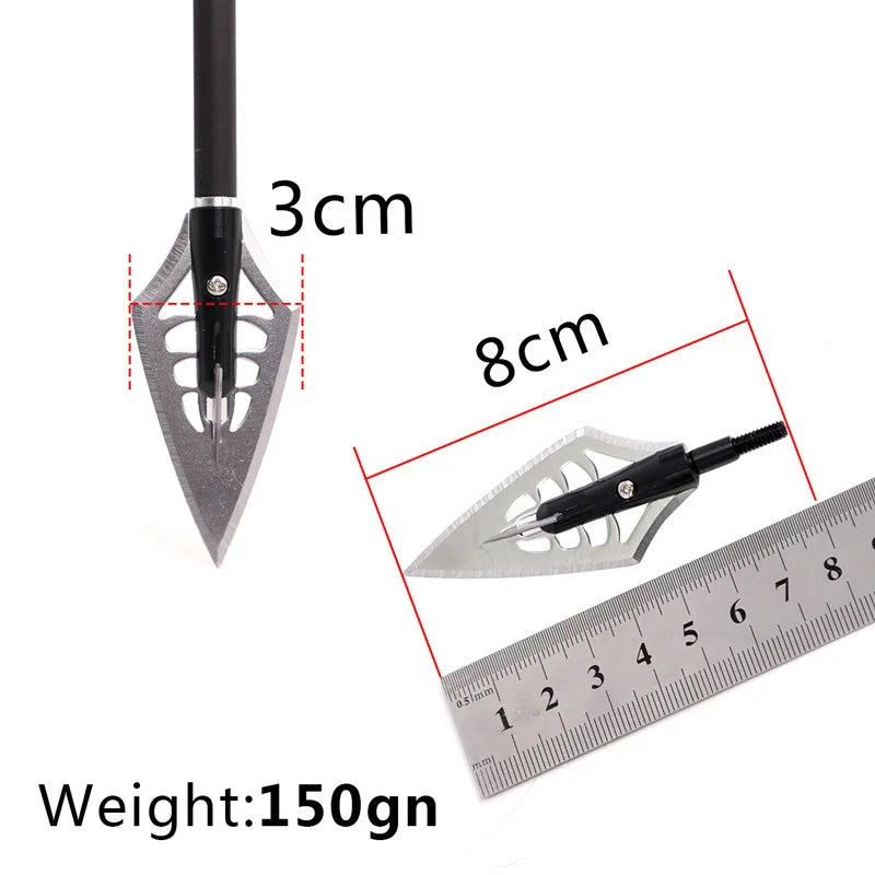 6 150 170 Grain Archery Arrowhead Stainless Steel Broadhead Target