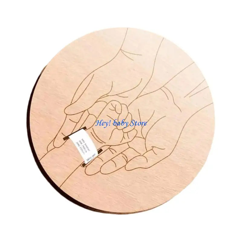 Wooden Baby Birth Announcement Board – Newborn Photo Plaque