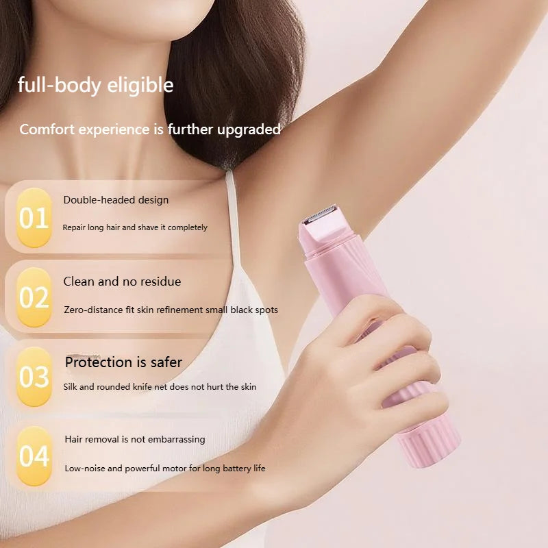 Women's Electric Bikini Trimmer – 2-in-1 IPX7 Waterproof Shaver