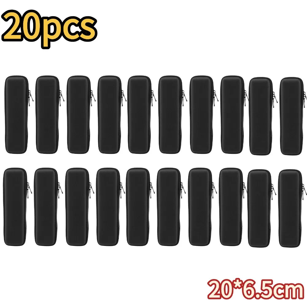 EVA Hard Shell Pencil Case Organizer for School Supplies Peaceful Pleasures Health and Wellness A-20pcs