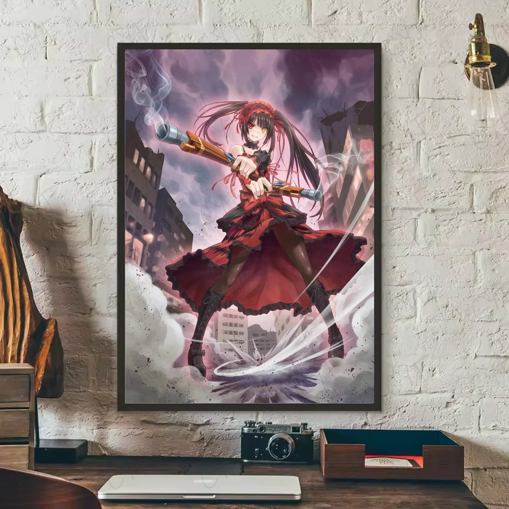 Tokisaki Kurumi Date A Live Anime Poster | HD Waterproof Wall Art Anime Wall Poster Peaceful Pleasures Health and Wellness z20 15X20cmNoframe