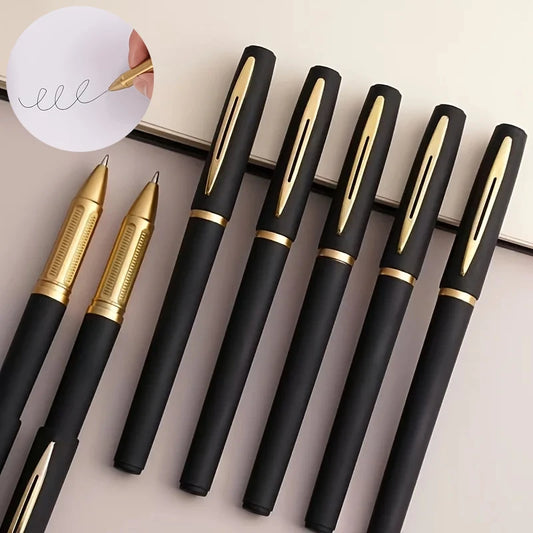 12-Piece Black Gel Pen Set – 2 Pens + 10 Refills | Smooth Writing Gel Pen Set Peaceful Pleasures Health and Wellness 2 pens 10 pen refill