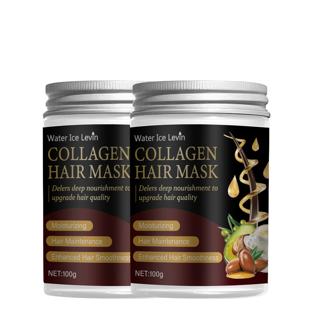 Collagen Hair Mask with Argan & Coconut Oil | Deep Nourishment
