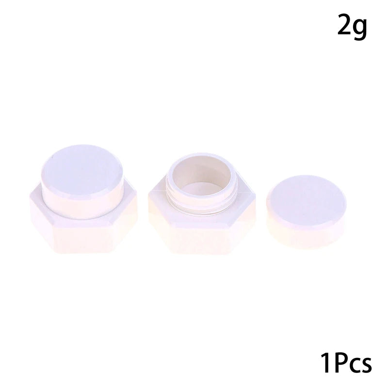 2/3/5g Hexagonal Nail Patting Gel Jar Flip Cover Nail Polish Holder Case Packaging Box Manicure Organizer Cosmetic Container Peaceful Pleasures Health and Wellness 2g