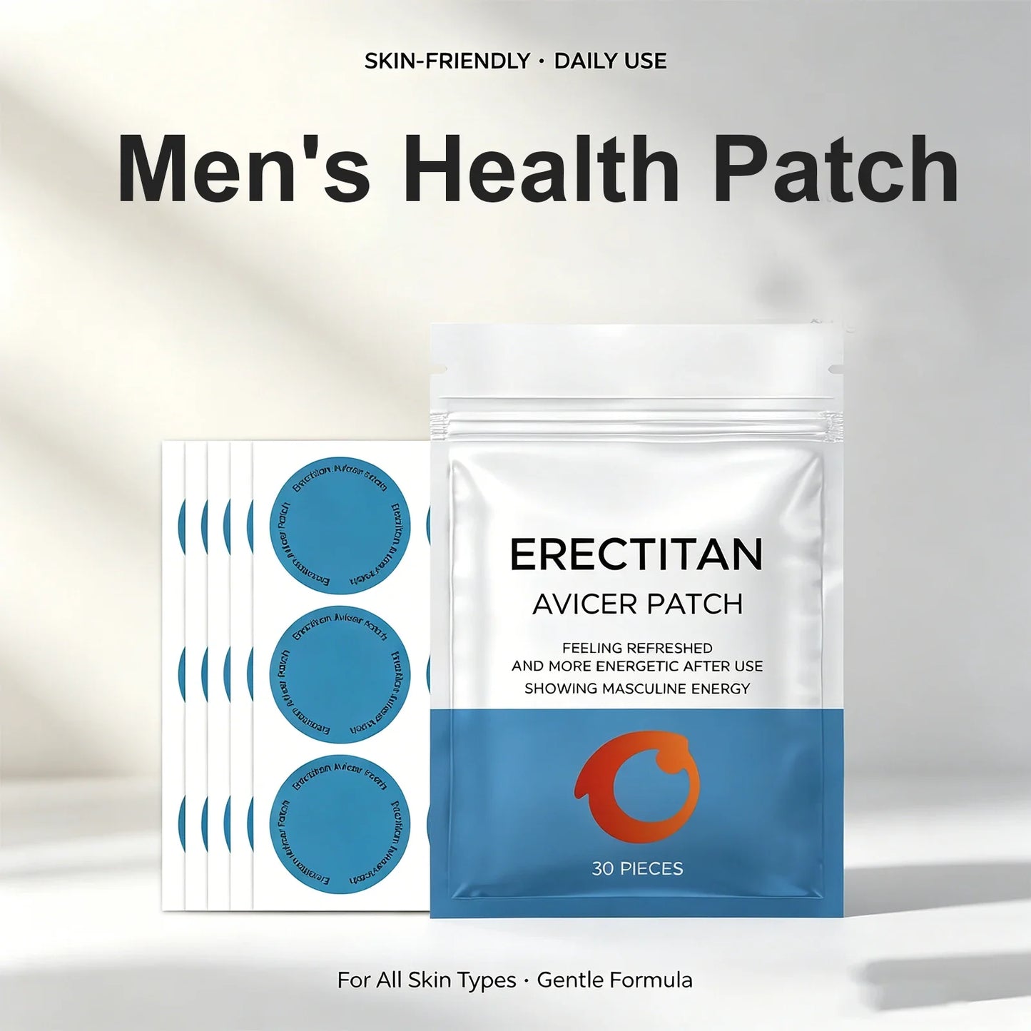 Men's Daily Energy Support Body Patches – 30/60/120 Pack