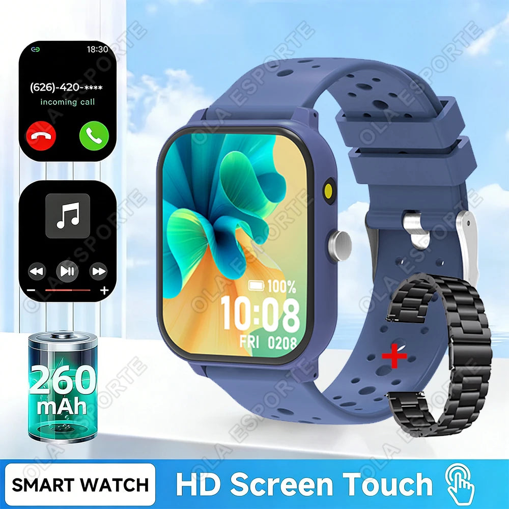2026 New 1.83-inch Screen Smartwatch with Wireless Call Rich Watch Dail Music Player Message Push Flashlight Smart Voice for Men Peaceful Pleasures Health and Wellness Bl20BkSzstrap