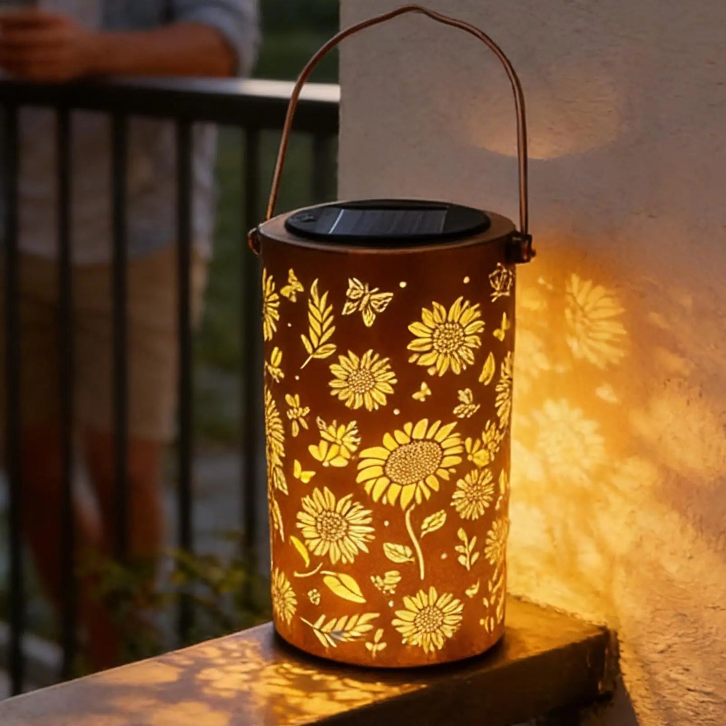 Solar Sunflower Garden Light – IP65 Waterproof LED Pathway Decor