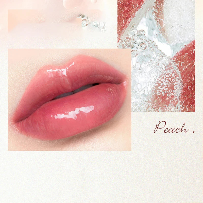Kawaii Honey Peach Lip Oil – Tinted Plumper & Hydrating Serum