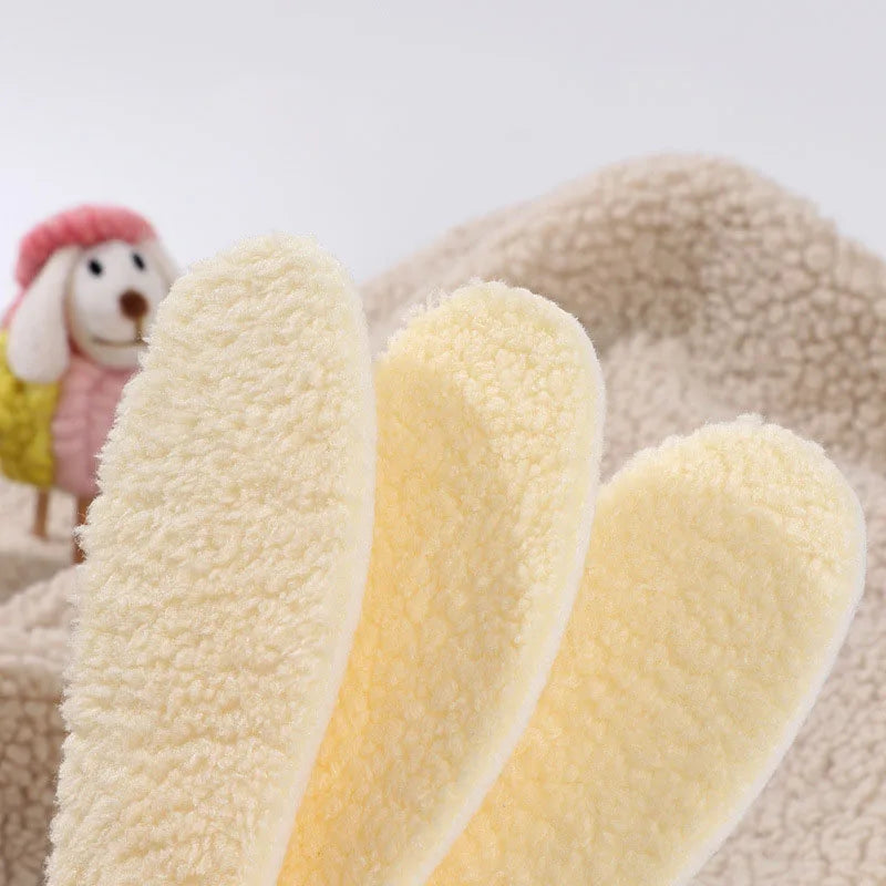 Kids Thermal Fleece Insoles | Warm Cuttable Winter Shoe Pads