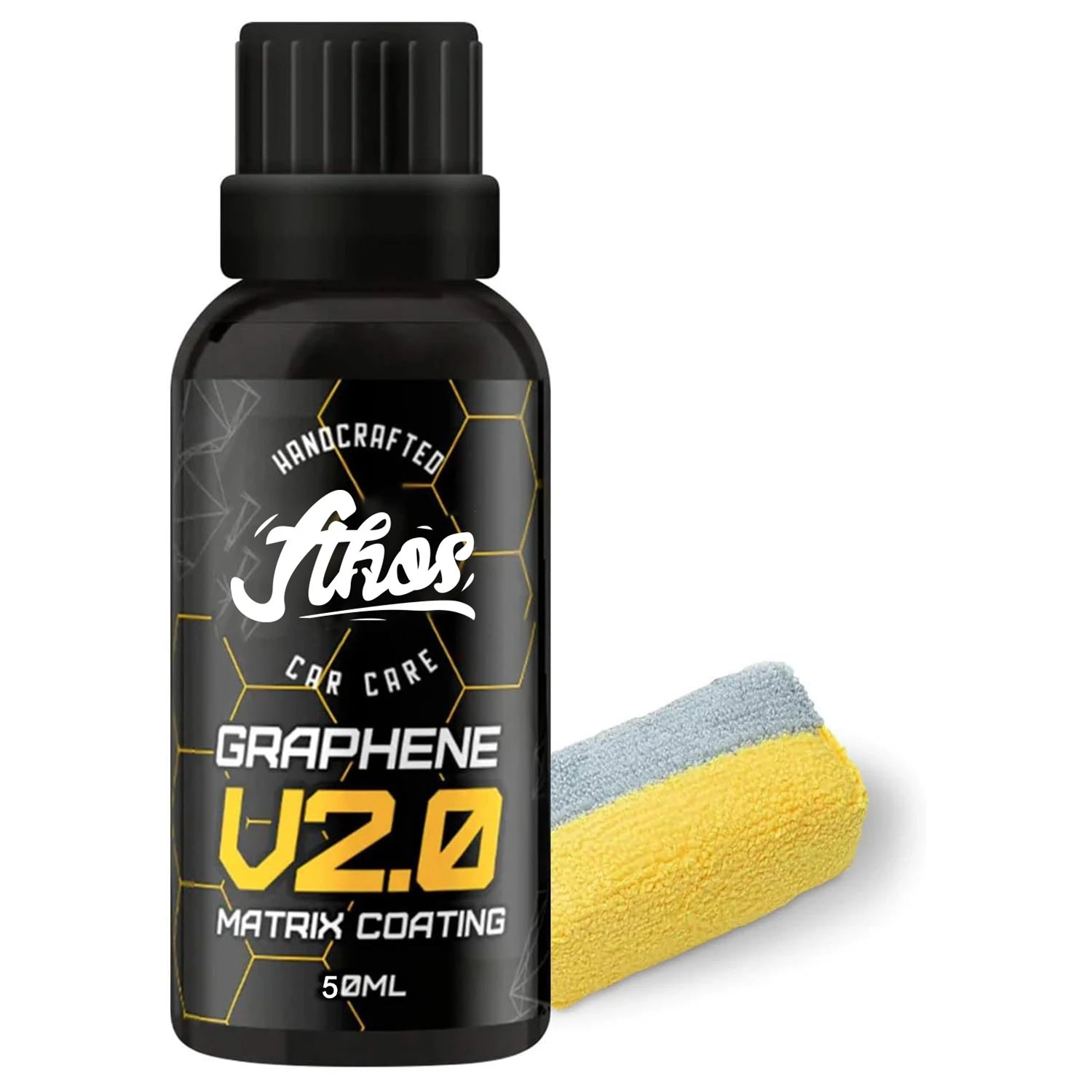 Graphene Coating Applicator Graphene Ceramic Coating 5+ Years of Protection Hydrophobic Revolutionary Graphene Nanotechnology Peaceful Pleasures Health and Wellness 50ml set