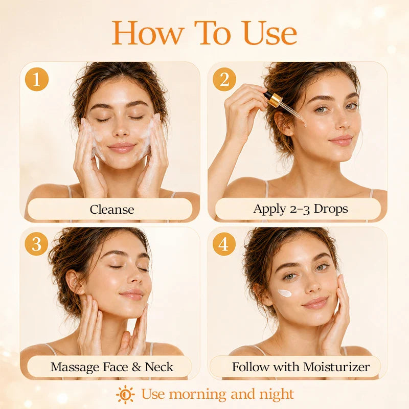Vitamin C & Retinol Facial Serum | Hyaluronic Acid Brightening
