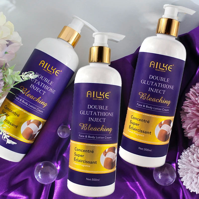AILKE Brightening Body Lotion | Glutathione & Carrot Oil 500ml