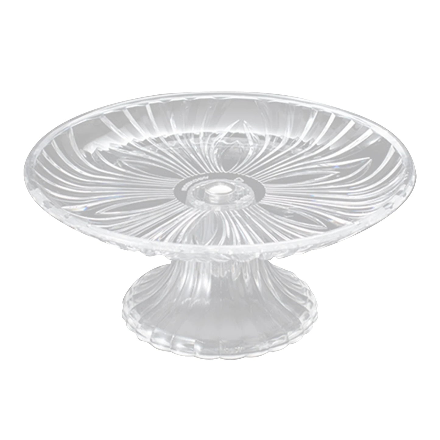 Clear Embossed Fruit & Snack Serving Tray | PET Plate 15–30cm