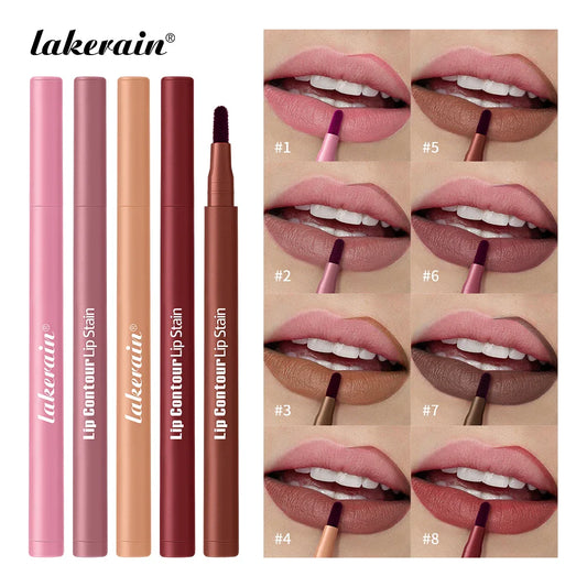 2-in-1 Dual-Tip Lip Stain & Liner Pen | Waterproof Matte Lip Stain Liner Oasis Select