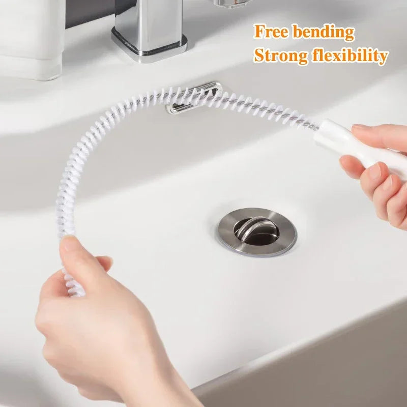 Long Drain Cleaning Brush – Sink, Shower & Tub Hair Catcher