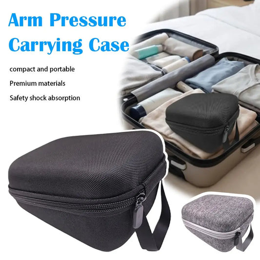 Shockproof Waterproof Storage Bag for Blood Pressure Monitor Portable EVA Carry Hard Case Pouch Organizer Travel Arm Peaceful Pleasures Health and Wellness