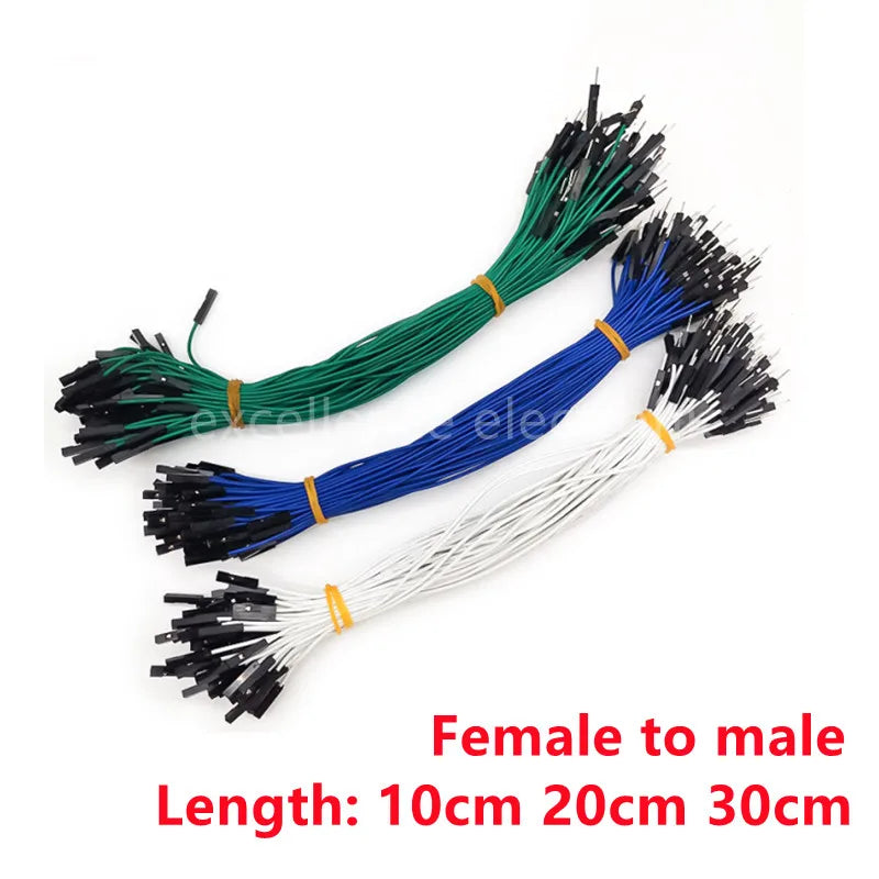 10pcs Breadboard Dupont Cable For Arduino Line 2.54mm Male Female Dupont Jumper Wire 26AWG Cable DIY Electronic 1P Connector Peaceful Pleasures Health and Wellness