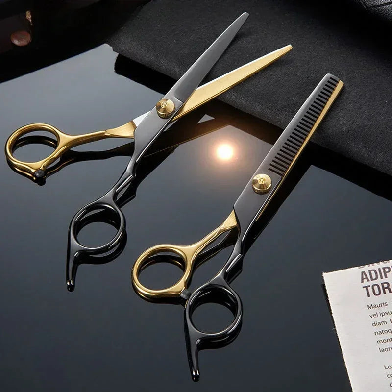Professional Hairdressing Scissors Barber Accesories Hair Thinning Cut Metal Scissors Tooth Shears Styling Tool Cutting Scissors Peaceful Pleasures Health and Wellness