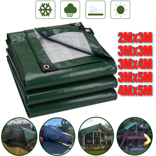 Waterproof Camping Tent Tarp Hammock Rain Ground Cloth Poly Tarp with Grommets Shelter Sunshade Durable Mat for Outdoor Cover Peaceful Pleasures Health and Wellness