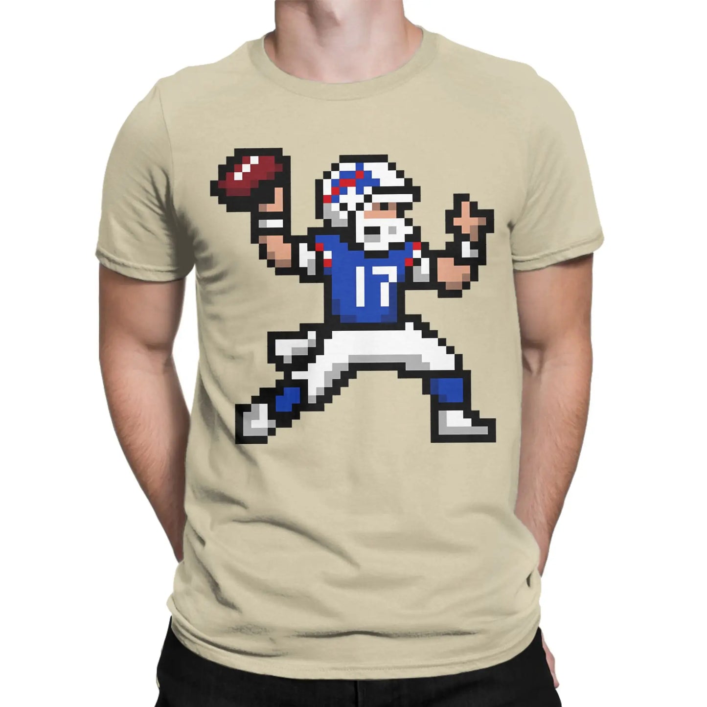 Josh Allen Cotton T-Shirt For Men Beach Y2K Funny T Shirts O Neck Trendy Cool Tees Plus Size Print Tops Peaceful Pleasures Health and Wellness