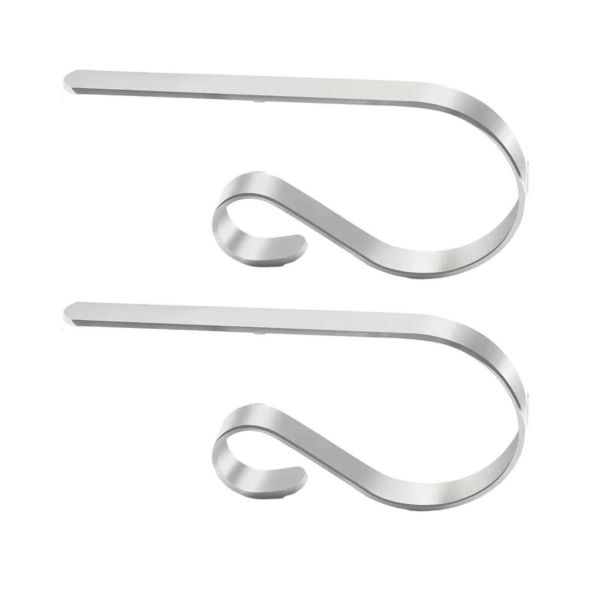2/4Pack Stocking Holders for Mantle, Christmas Stocking Holder, Mantle Clip Fireplace Hooks Hanger for Party Decoration Supplies Peaceful Pleasures Health and Wellness Silver