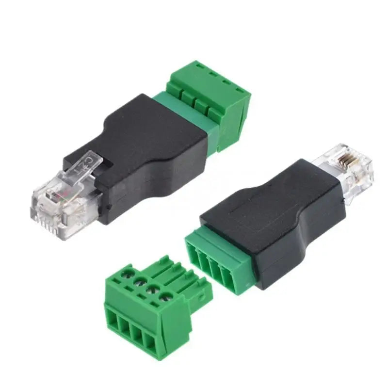 RJ11 6P4C Male to 4-Pin Screw Terminal Adapter | Phone Line