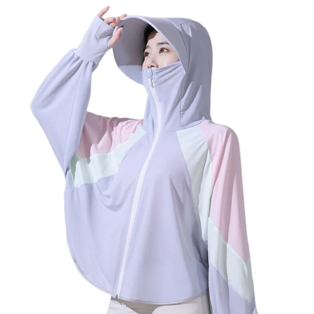 Sunscreen Clothing for Outdoor Sports - Long-sleeved Jacket Peaceful Pleasures Health and Wellness Grey